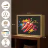 Peper - Graffiti - Verf - Abstract - Modern - Kleurrijk Light Box met batterij (Wandlamp) middel -USP_websiteoverzichtNL