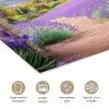 Doorkijk - Lavendel - Bloemen - Paars - Poort poster papier klein -closeup_NL