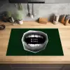 Mond - Groen - Illustratie - BLAH BLAH Inductie beschermer vinyl 3mm klein -sfeer5