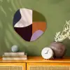 Vormen - Abstract - Kleuren - Vierkant Wandcirkel Organisch Forex 3mm klein -sfeer2