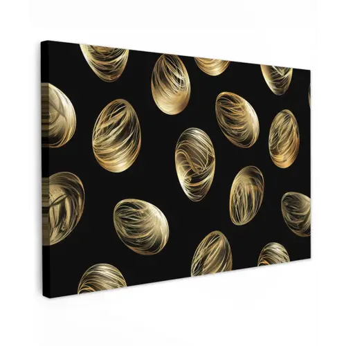 Eieren - Goud - Patroon canvas 2cm klein -z3d