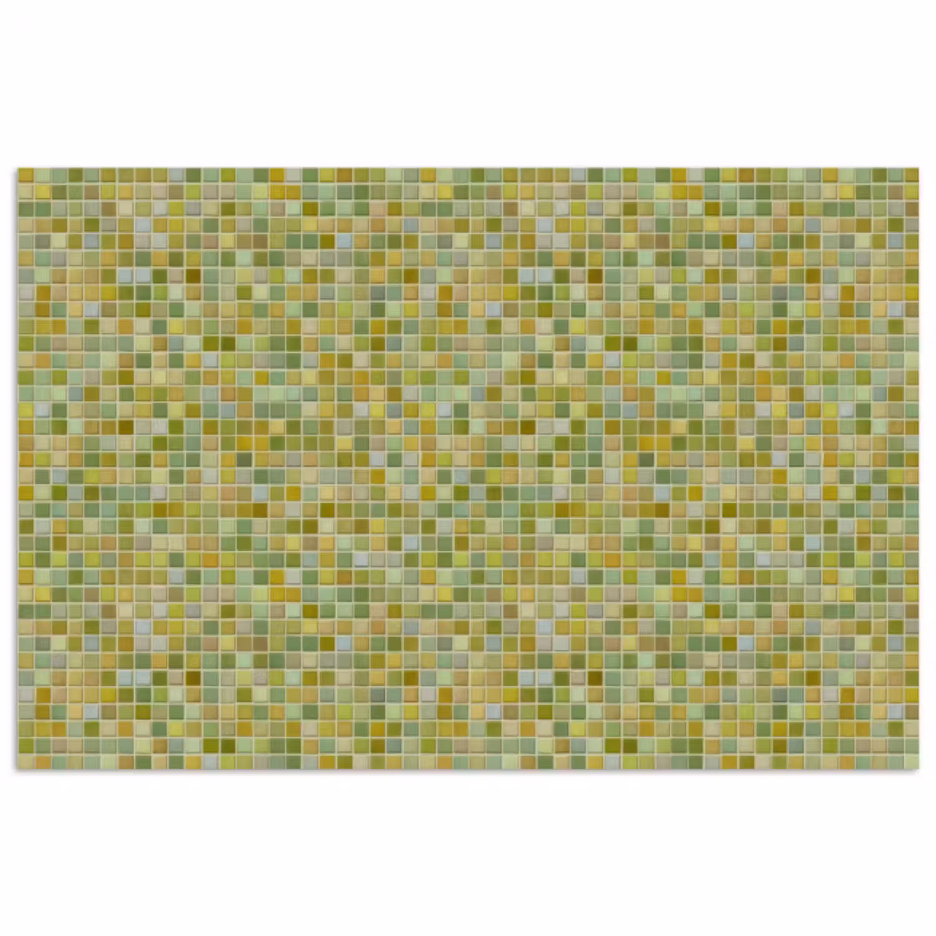 Mozaïek - Patroon - Groen poster papier klein 62 -3d