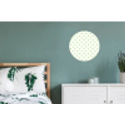 Dots - Klassiek - Groen Wandcirkel aluminium klein 190 -slaapkamer