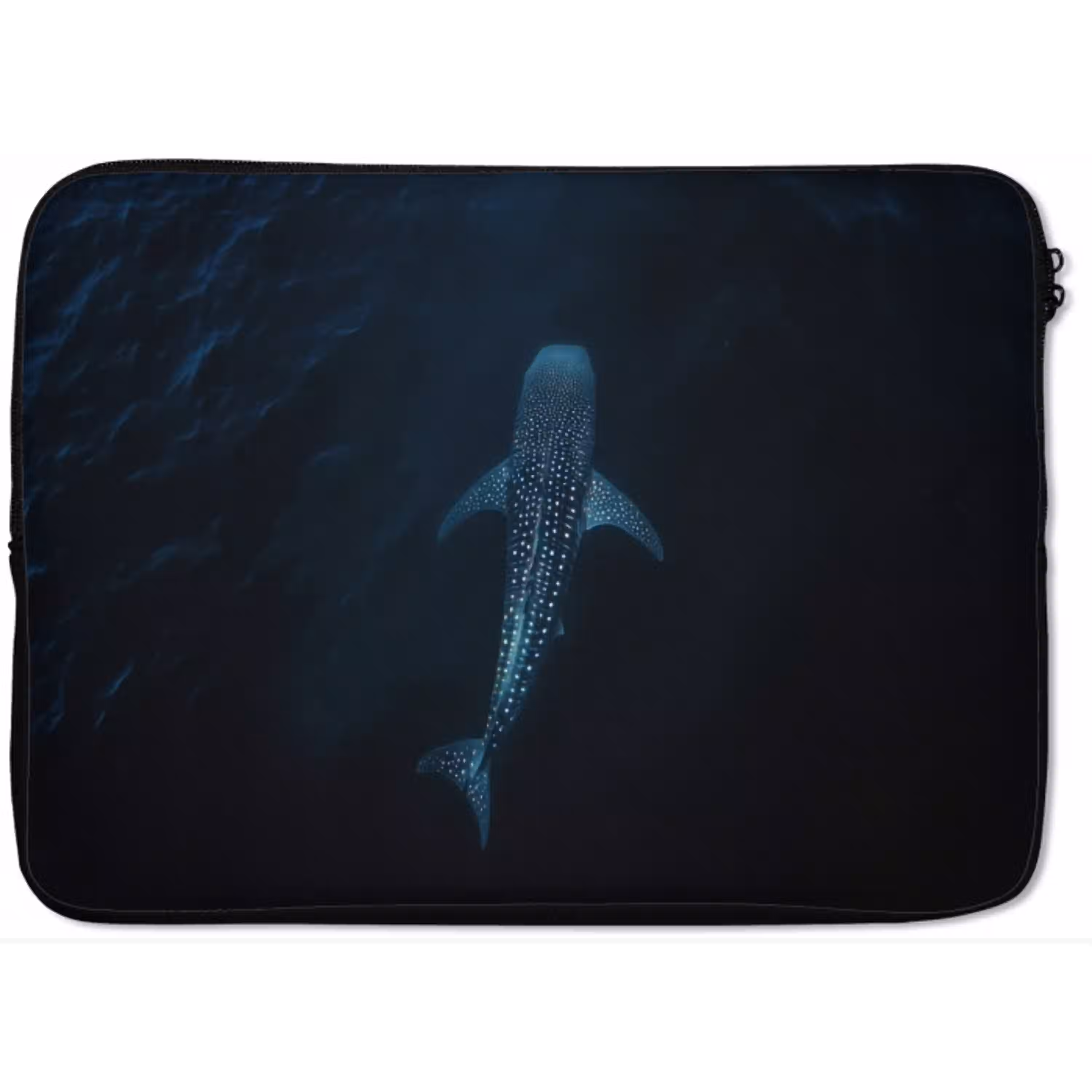 Oceaan - Walvishaai - Donkerblauw - Vlekken laptophoes neopreen klein -zkaufland3dotto