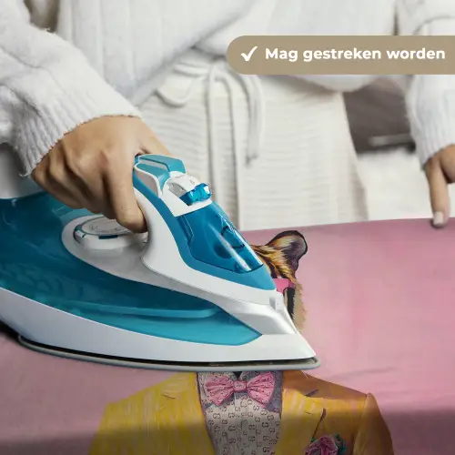 Tijger - Bril - Geel - Jasje Wandkleed katoen klein -sfeer9
