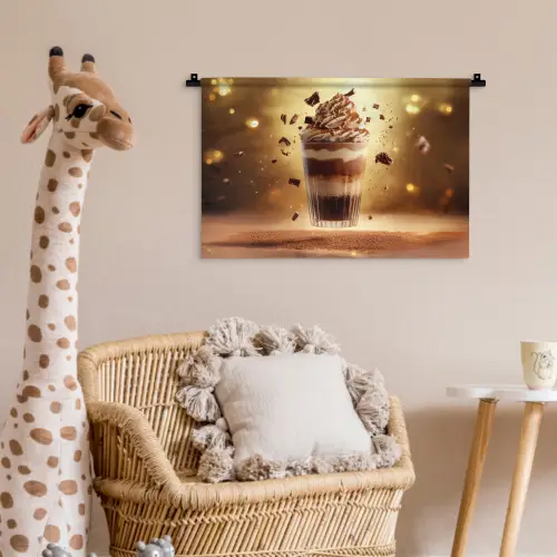 Dessert - Chocolade - Zoet - Eten Wandkleed katoen klein -wsfeer5_kind