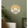 Bogen - Lijnen - Oranje - Minimalistisch Wandcirkel plexiglas klein -sfeer3
