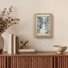 Bos - Winter - Bomen - Natuur - Pad - Doorkijk - Wit Light Box met kabel (Tafellamp) klein -sfeer2