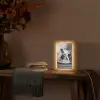 Varken - Schattig - Spaghetti - Zwart wit - Dier Light Box met kabel (Tafellamp) klein -sfeer4