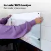 Klif - Bloemen - Zee - Roze Inductie beschemer met haakjes middel -ky-ophangen-nl