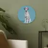 Dalmatiër - Zonnebril - Blauw Akoestische PET Vilt - Rond klein -sfeer2