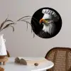 Arend -Amerika - Koksmuts - Vogel - Stoer Wandcirkel behangsticker klein -sfeer3