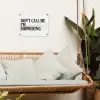 Tekst - Modern - Zwart - Wit tuinposter los doek klein -sfeer7
