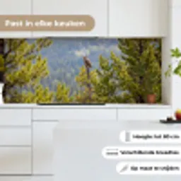 Uil - Oehoe - Bomen - Natuur keuken achterwand 2 middel -sfeer4_NL