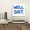Blauw - Quote - Wit plexiglas 5mm klein -sfeer1