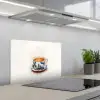 Theekop - Bladeren - Blauw keuken achterwand spatscherm klein -3d_schuin