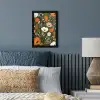 Bloemen - Illustratie - Groen fotolijst zwart zonder passe partout klein -sfeer3