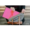 Palmbomen - Modern - Roze laptophoes neopreen klein -tas