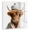 Schotse hooglander - Badjas - Koe - Dieren plexiglas 5mm klein -zzzproduct_nieuw