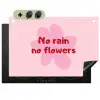 No rain no flowers - Bloem - Roze Inductie beschemer met haakjes klein -3d