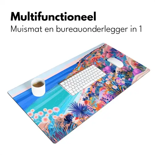 Bloemenweide - Zee - Zomers Muismat XXL klein -sfeer4