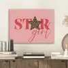 Star girl - Roze - Panter - Ster PET vilt klein -sfeer1