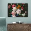 Stilleven met bloemen in een glazen vaas - Schilderij van Jan Davidsz. de Heem canvas 2cm klein -sfeer4
