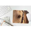 Paard - Oog - Bruin muismat rubber klein -witbureau