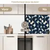 Modern - Geometrisch - Blauw keuken achterwand 2 middel 871 -voor-na2_NL