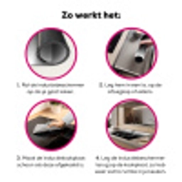 Harmonie in Zwart en Wit Inductie beschermer vinyl 3mm klein -wsfeer9_website