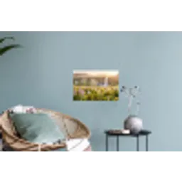 Vlinders - Waterval - Bloemenveld Muursticker klein -plant