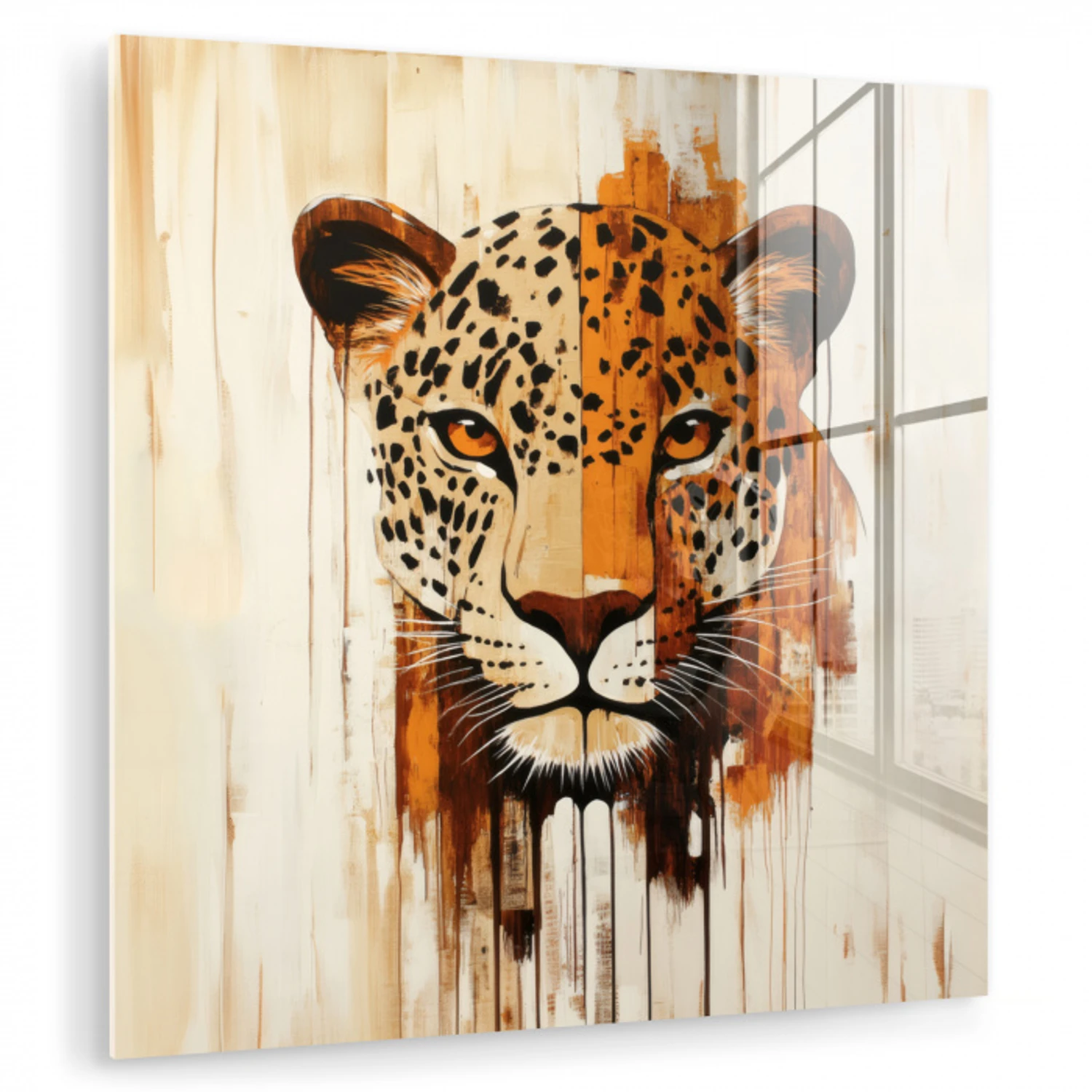 Luipaard - Symmetrisch - Strepen plexiglas 5mm klein -zzzproduct_nieuw