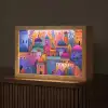 Kleurrijk paradijs - Levendig - Islamitisch Light Box met kabel (Tafellamp) klein -z3d_website