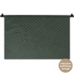 Lijnen - Abstract - Groen - Minimalistisch Wandkleed katoen klein -t3d_DE