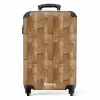 Lichtbruine houten planktextuur NBS - Handbagage koffer - Volwassenen Unisex middel -productfoto_recht
