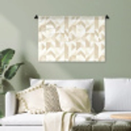 Modern - Abstract - Beige Wandkleed katoen klein 269 -sfeer7