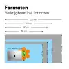 Bloem - Smiley - Kleurrijk Muismat XXL klein -sfeer5