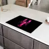 Kreeft - Felroze - Stippen - Opvallend Inductie beschermer vinyl 3mm klein -sfeer8