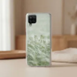 Grassen - Minimalistisch - Groen Telefoonhoesje Samsung Galaxy A12 klein -sfeer2