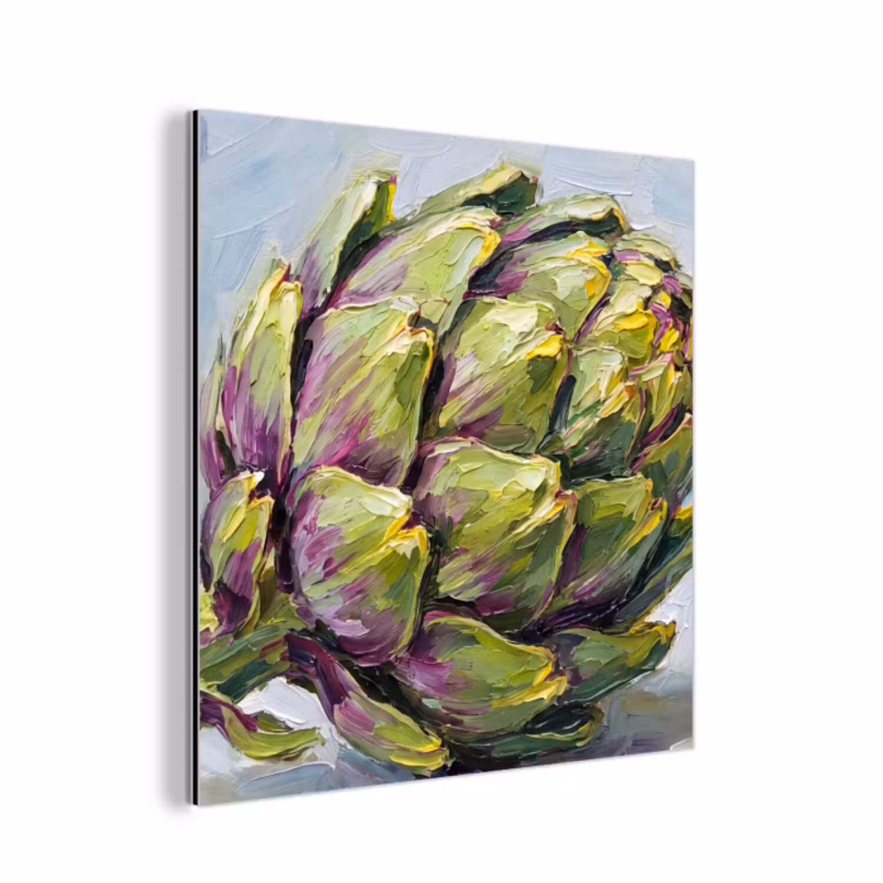 Eten - Artisjok - Modern aluminium wit klein -3d