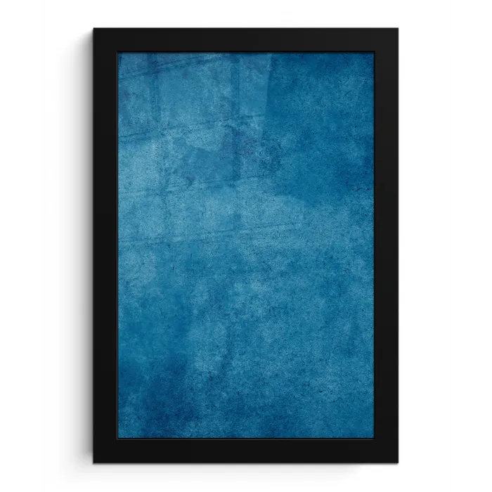 Beton - Blauw - Vintage - Structuur - Industrieel fotolijst zwart zonder passe partout klein -3d