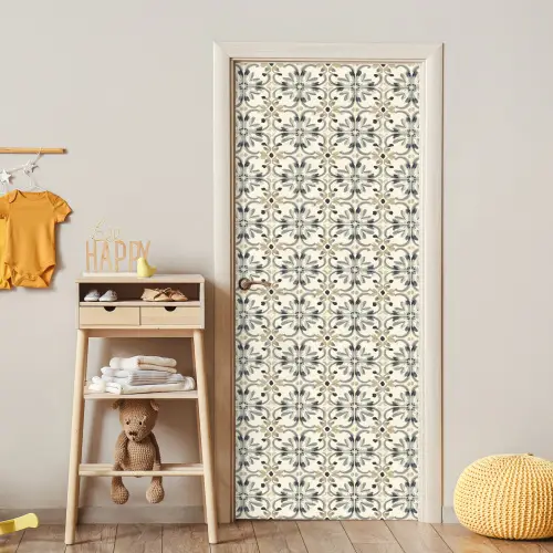 Floraal - Patroon - Kleurrijk deurposter klein 289 -sfeer4