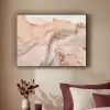 Marmer - Roze - Rosé Textielframe zwart klein -sfeer1
