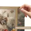 Leeuw - Wilde dieren - Planten - Natuur - Bloemen Light Box met batterij (Wandlamp) middel -USP_websiteprintNL