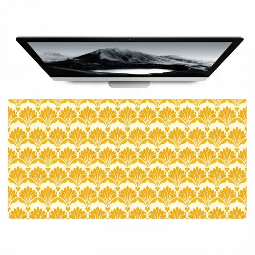 Patroon - Motief - Geel Muismat XXL klein 681 -zzz3d