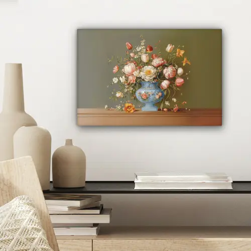 Neutral - Bloemen - Boeket - Vaas canvas 2cm klein -sfeer6