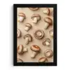 Kastanje Champignons - Beige fotolijst zwart zonder passe partout klein -3d