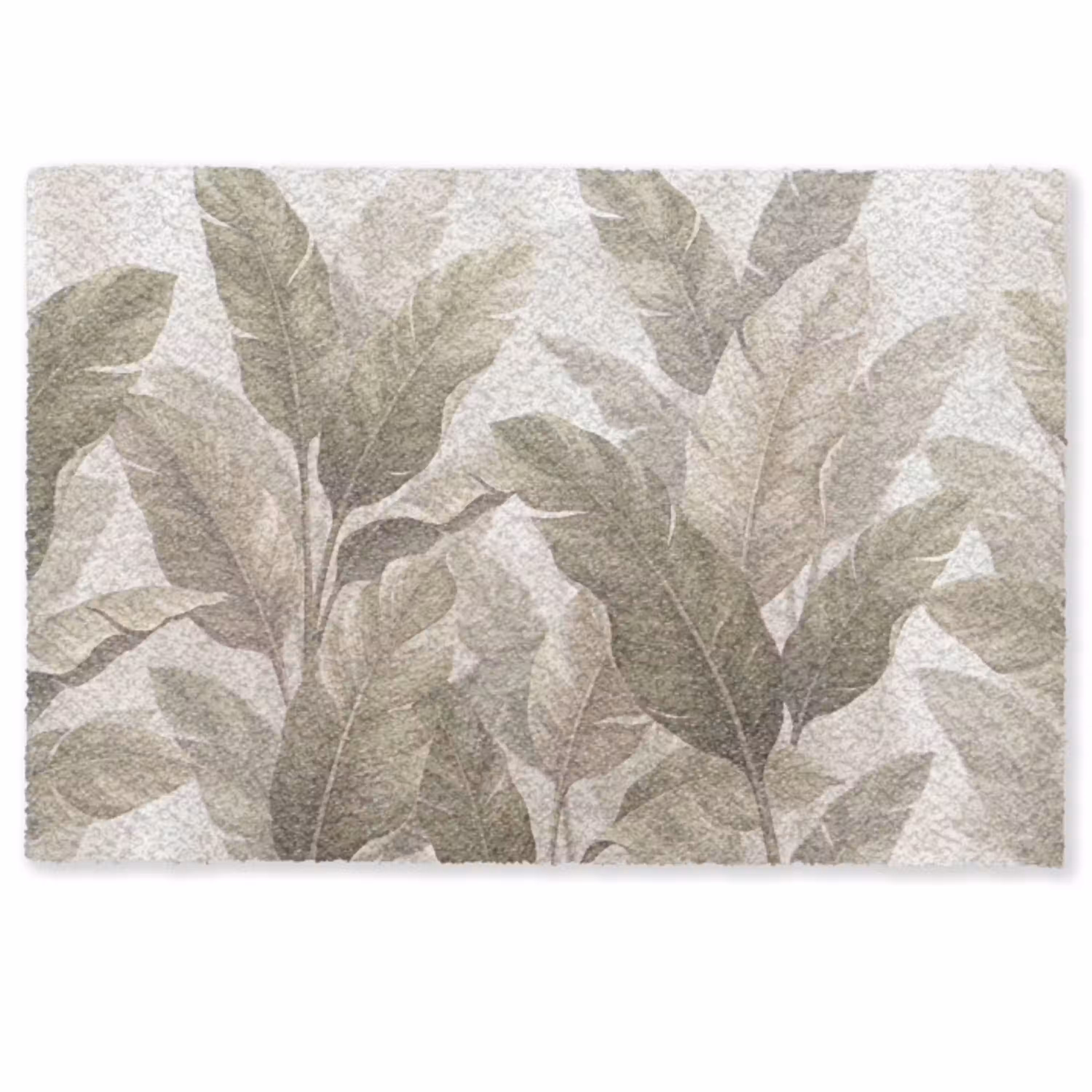 Bladeren - Tropisch - Natuur - Abstract - Beige Deurmat klein -zkaufland3d