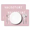 Alfabet - Roze - Cijfers - Kind Placemat vinyl groot -zzsfeer2_Kitchenyeah-website
