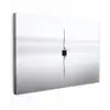 Zeilboot - Zwart - Water - Silhouet Tuinposter op houten frame 2 cm dik klein -3d